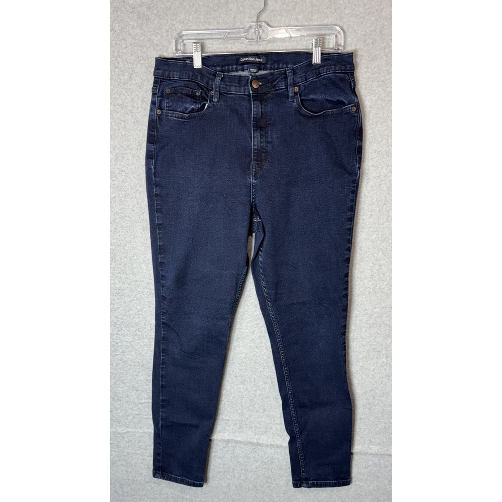 Calvin Klein Jeans Womens 18 High Rise Skinny Denim Repreve Recycled Stretch Pan